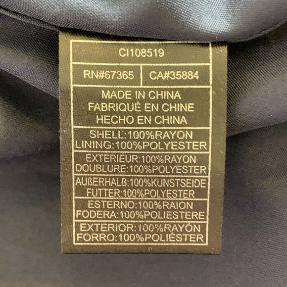 Cupcakes and Cashmere Navy Floral Neck Tie Ruffle Cap Sleeve Mini Dress Womens 6 - Picture 10 of 10